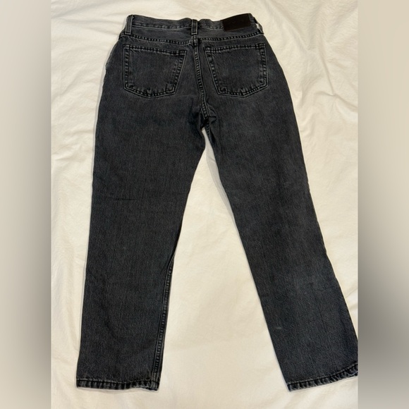 Everlane 90s Cheeky Jean Size 25 Ankle Black Organic Cotton Straight Leg Denim - Picture 14 of 16